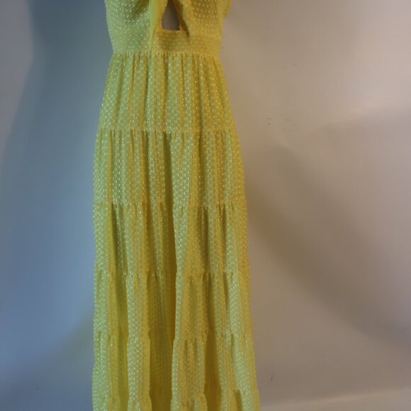 NWT Womens Alice + Olivia Sunflower Yellow Maxi Dress 2 - Picture 2 of 8